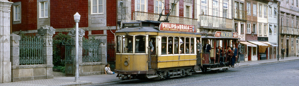 Braga tram no.4 with trailer no.4